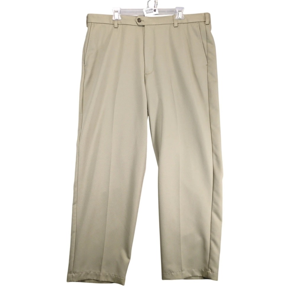 IZOD Xtreme Function Chino Pants Mens 40x31" Performance Golf Classic Flat Front